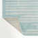 Alvieri Modern Berber Stripe Turquoise/Cream Rug