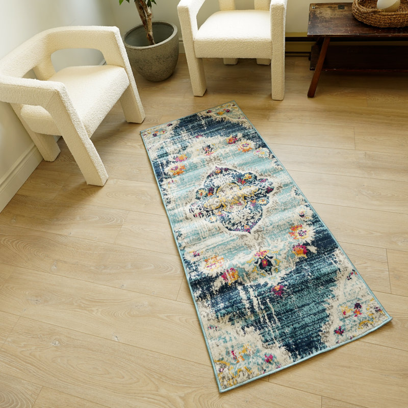 Kymiere Abstract Indoor Rug, Runner 2'3" x 6'