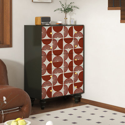 Armoire d'appoint moderne en bois massif