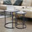 Byson Glass Top Nesting Tables