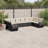 Vidaxl Garden Sofa Set Black PE Rattan, Powder-Coated Steel Large