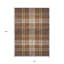 Tapis intérieur lavable 10 pi x 14 pi cuivré chocolat et doré