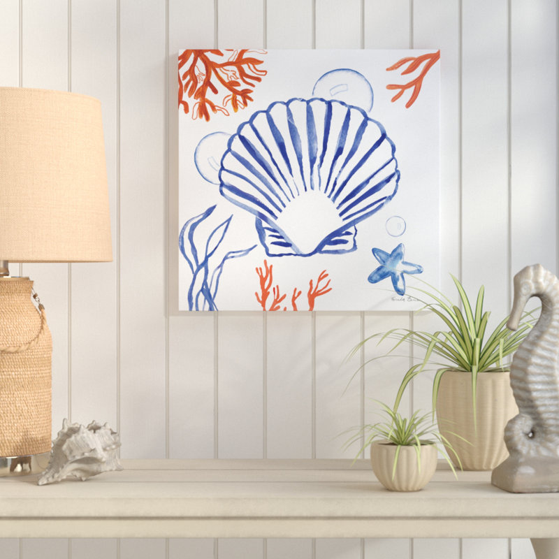 «Coastal Jewels III», reproduction d'art sur toile, H 28 po x l 28 po x P 1,5 po, Toile tendue