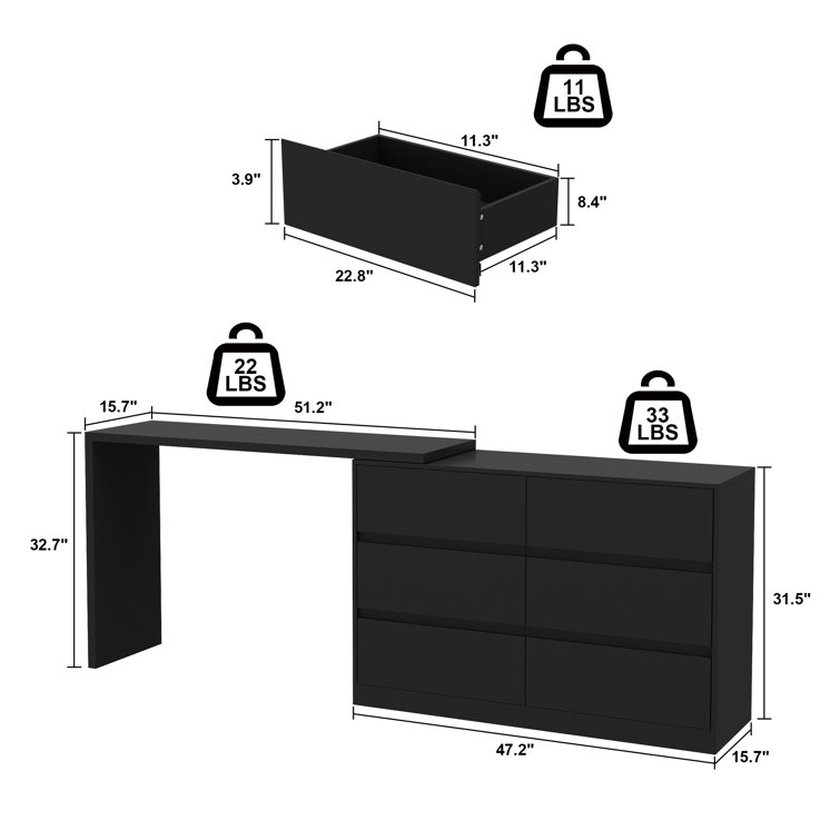 Ameyaa 6 - Drawer Dresser