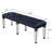 Dark Navy Velvet Bench With Mirrored Leg Inlays For Bedroom Grace And Allure Intrigue