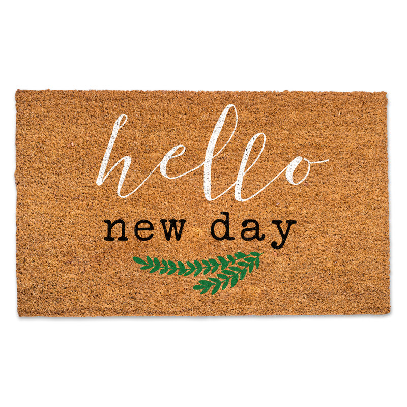 Tapis de porte Hello New Day