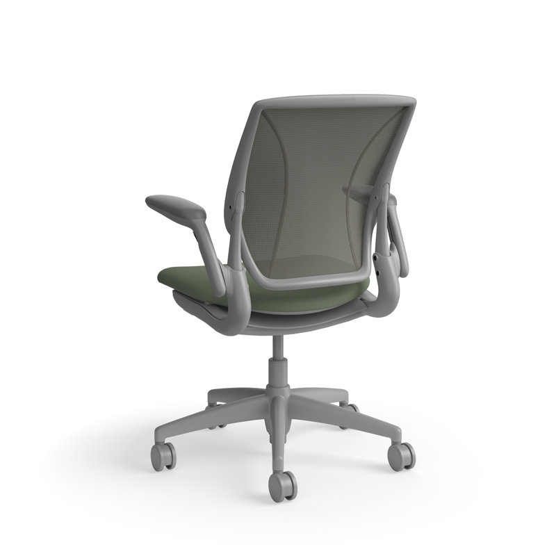Fauteuil de travail ergonomique avec dossier Caraway World ML et siège rembourré Corde 4, Gris / gris bois flotté, Gris