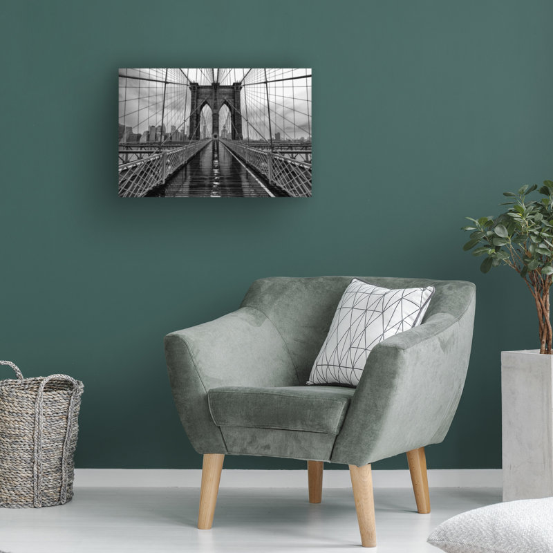 Art sur toile, pont de Brooklyn, H 22 po x l 32 po x P 2 po