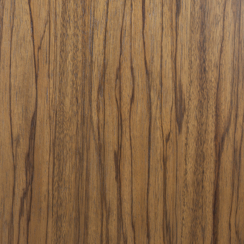 Damari Round Coffee Table-Medium Brown Limba
