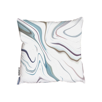 Hibiscus Abstract Square Cushion
