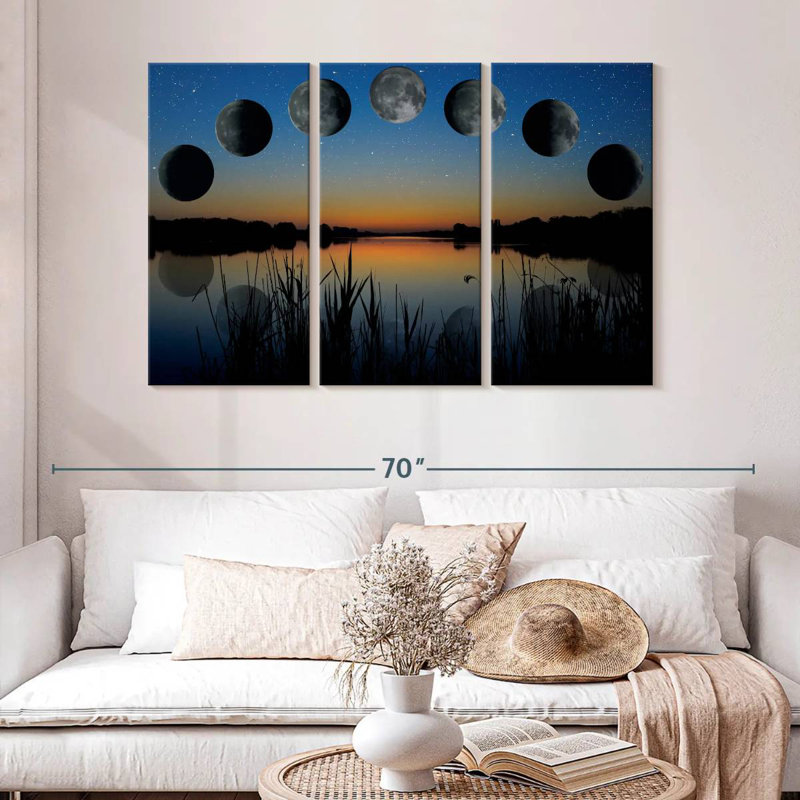 Oberle Lunar Phase Sequence, 32" H x 50" W