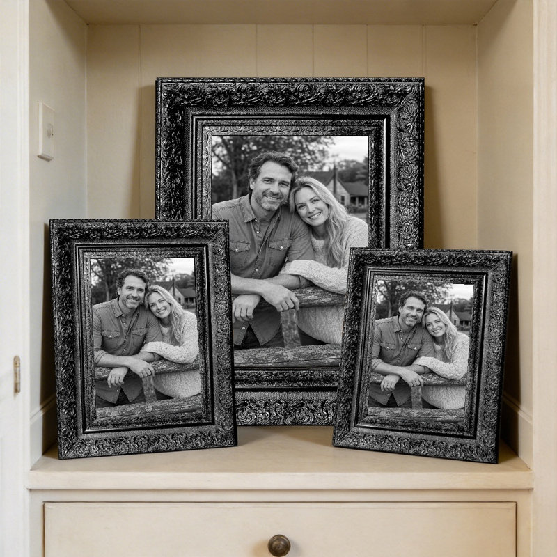 Cadre 3 photos noir polyvalent pour photos et cadeaux de pendaison de crémaillère 11 po x 14 po, Black, 3, 11" W x 14" H