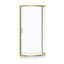 Ensemble de douche de coin rond en or brossé L 40 po x l 40 po x H 72,83 po Breeze