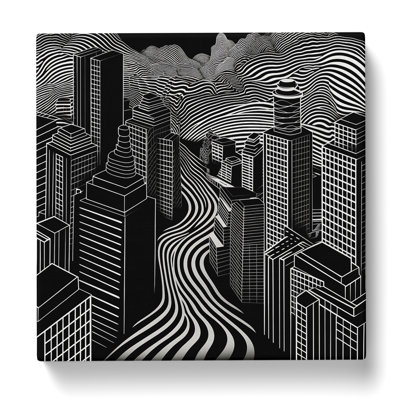 City Of Tokyo Op Art - Print