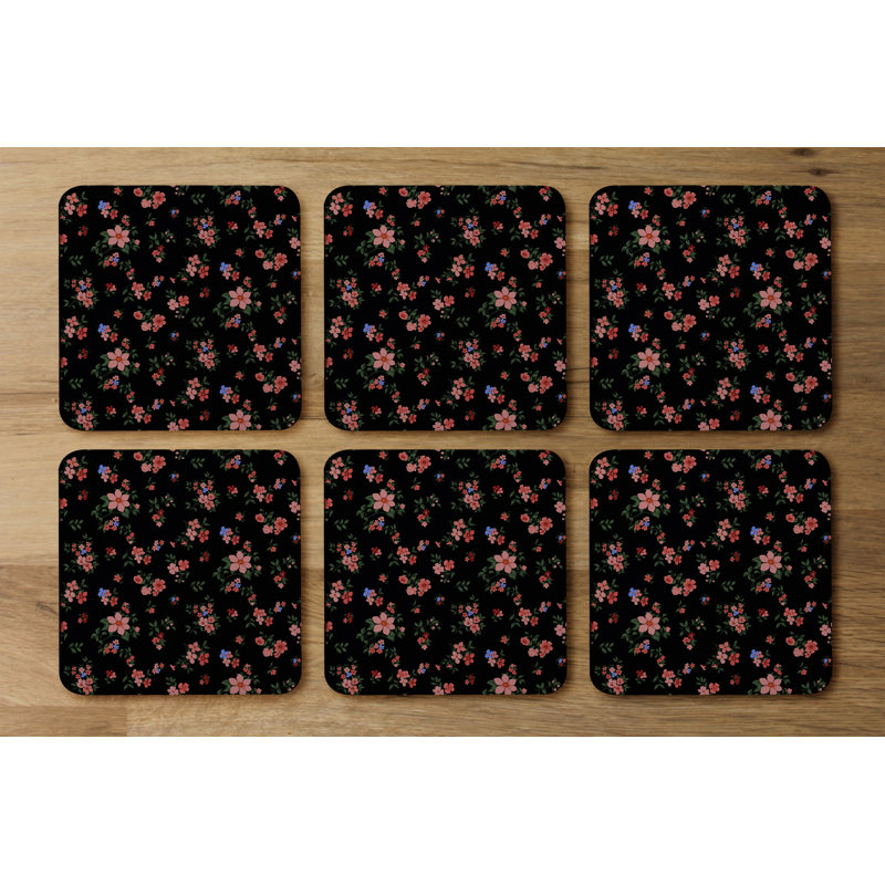 Square 6 Piece Coaster Set