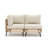 52.3'' L-shaped Outdoor Patio Sectional With Cushions-1787978521