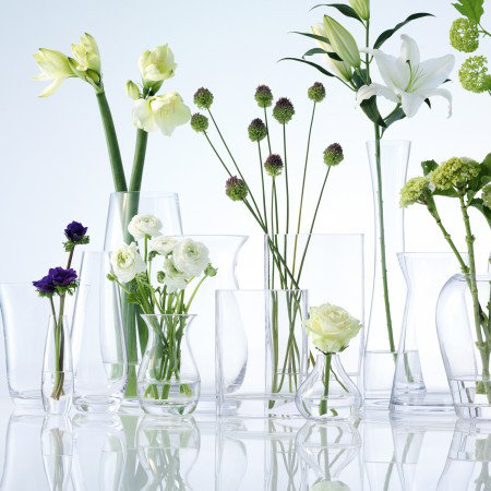 Handmade Glass Table Vase, 6.8898" H x 5.9055" W x 5.9055" D