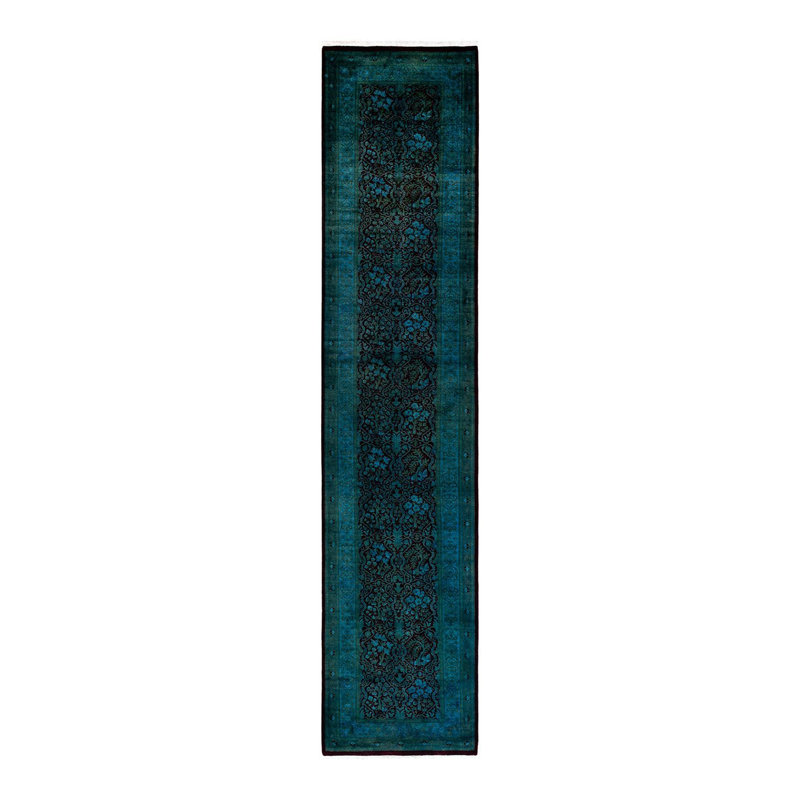 Fine Vibrance One-of-a-Kind 2' 7" X 12' 0" Hand Knotted Area Rug