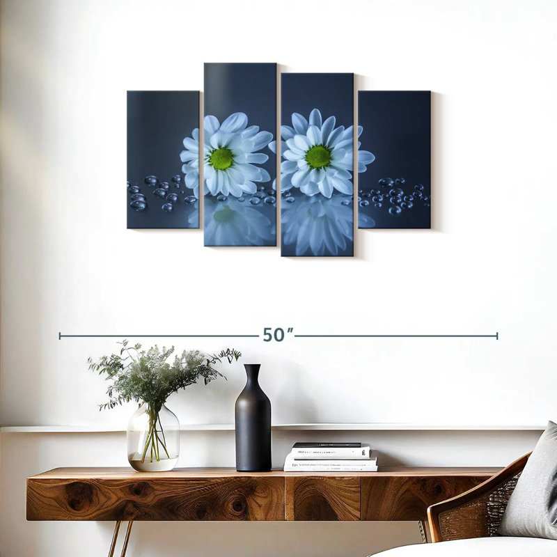 Harnek White Daisies, 22" H x 36" W