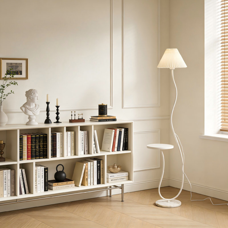 Lampe sur pied de 63 po de style moderne avec table d'appoint H 63 po (ampoule incluse)