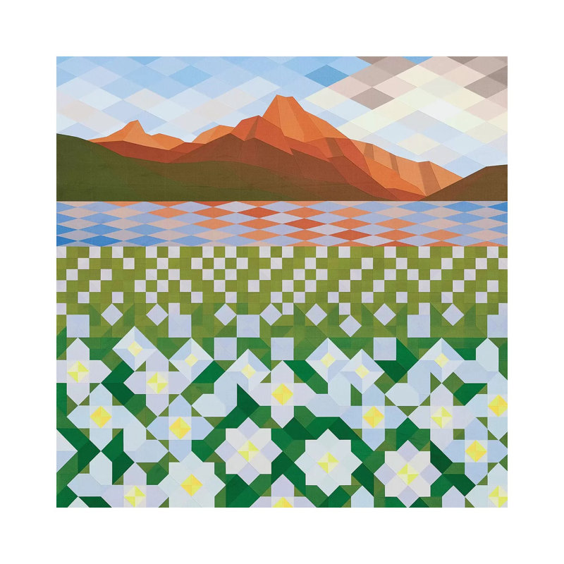 Daisy Fields by Jun Youngjin - Wrapped Canvas Gallery-Wrapped Canvas Giclée, 30.48cm H x 30.48cm W