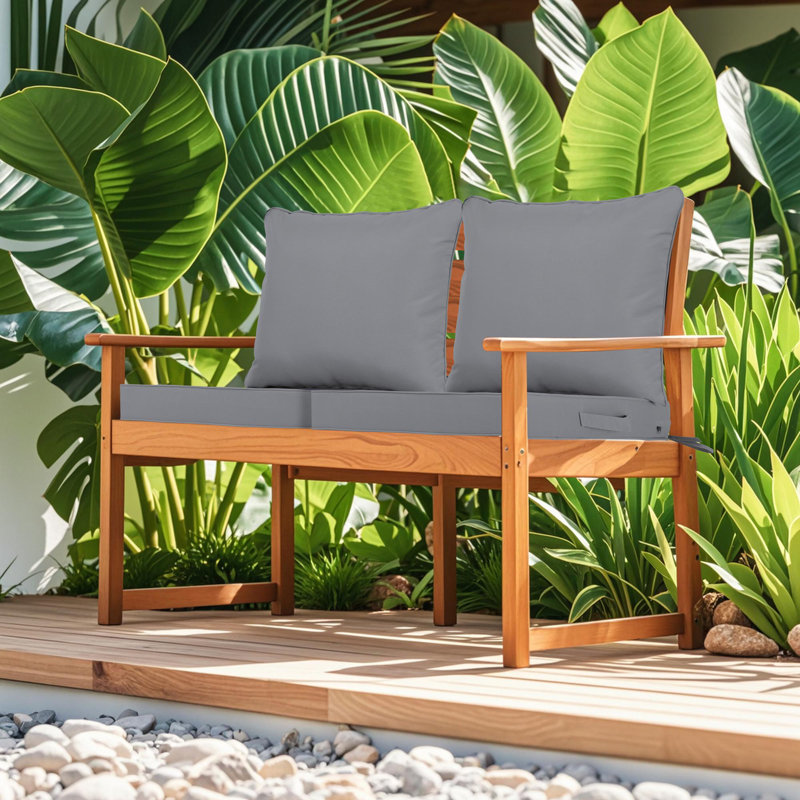 2-Piece Outdoor Deep Seat Cushion Set ( Cushion Only), Dark Gray