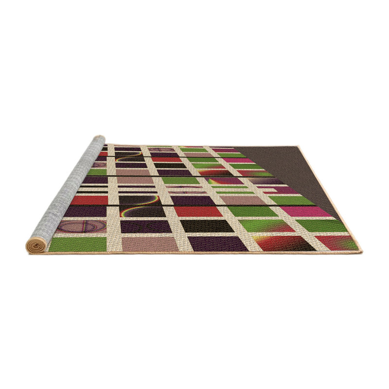 Tapis 100% à motif lavable à la machine 2989, Rond 3 pi