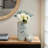 Modern Ceramic Marble Pattern Table Jar with Lid for Home Decor - Decorative Cylindrical Tall Jar for Storage Accent or Shelf Styling - Green-1071804048-954810461