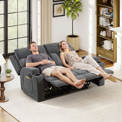 Causeuse inclinable manuelle avec porte-gobelets et rangement pour poches 56,7 po Brost