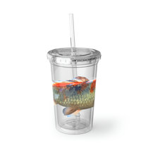 Peach BigSur Tumbler with Handle Straw/Flip Lid - Two Sizes