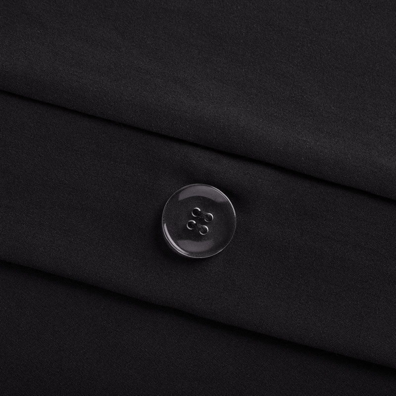 Black Twin/Twin XL Hypoallergenic Duvet Cover Set