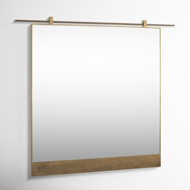 Antique Brass Sheathed Rectangular Mirror – Small, EllenCollection