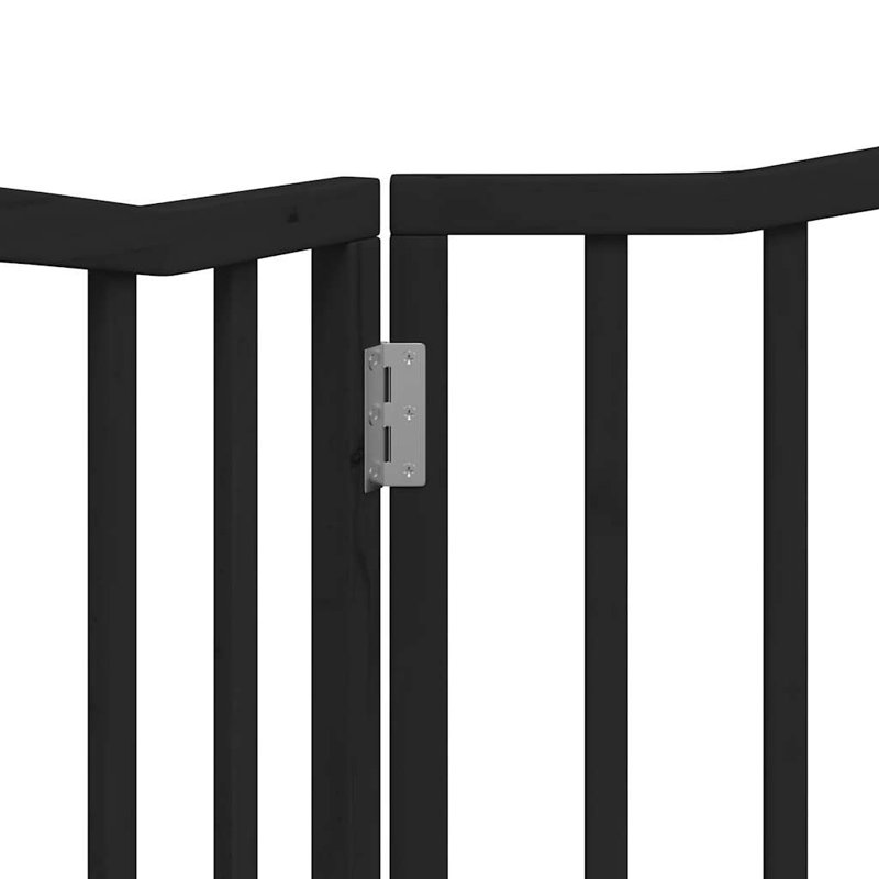 Tetlin Solid Wood Dog House Door, Black, 60cm H x 160cm W x 2cm D