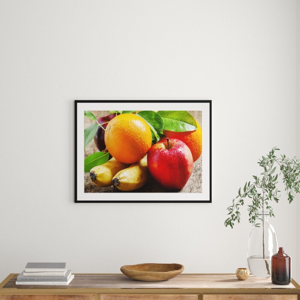 Gerahmtes Poster Frisches leckeres Obst