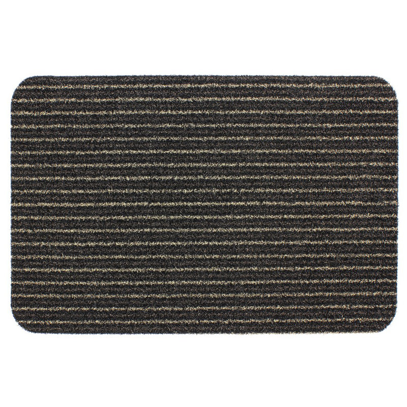 Infinity Doormat Non-Slip Striped Indoor Doormat, Brown