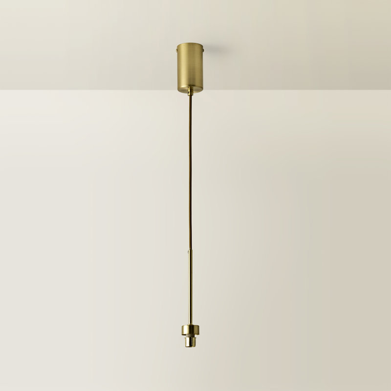 1 - Light Brushed Gold Pendant