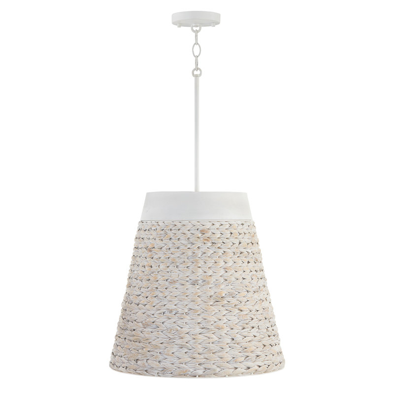 4 - Light Cluster Pendant, Chalk Wash