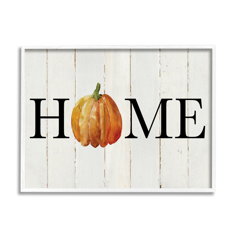 «Rustic Home Pumpkin On Wood» par Carol Robinson, reproduction, H 24 po x l 30 po x P 1,5 po, Giclée encadrée noir minuit