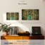 «Fierce Blue Peacock Wall Art» sur toile-1319202304