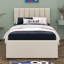 Lit plateforme tapissier simple avec lit gigogne Teddy-2078663971