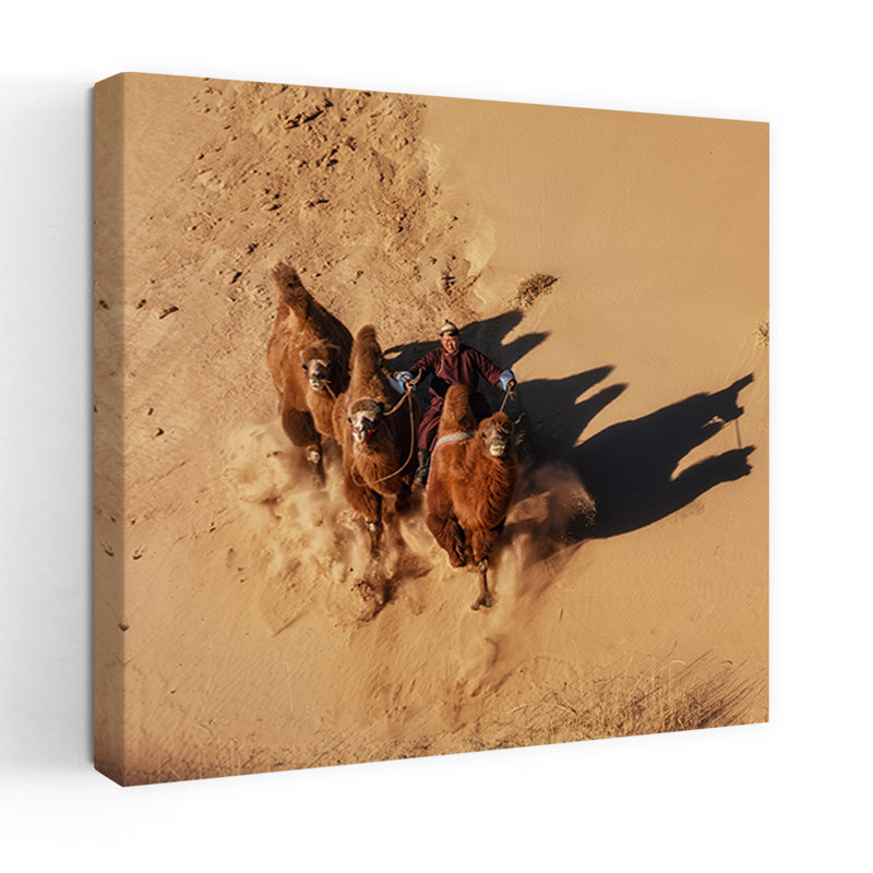 Art contemporain contemporain, paysage de cheval abstrait, H 32 po x l 32 po