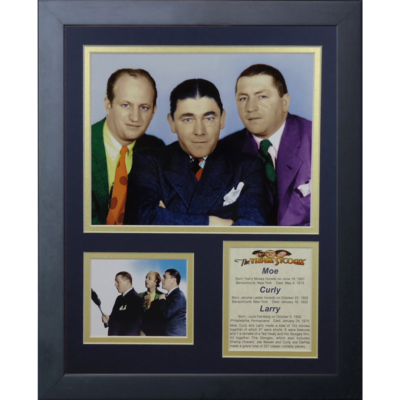 Les trois stoogess, reproduction de photo encadrée