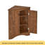 Armoire de rangement triangulaire brune avec tablettes réglables, armoire de plancher autoportante pour la cuisine domestique-717429157