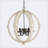 Ceti 6 - Light Iron Globe Chandelier