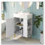 Meuble-lavabo simple en céramique
