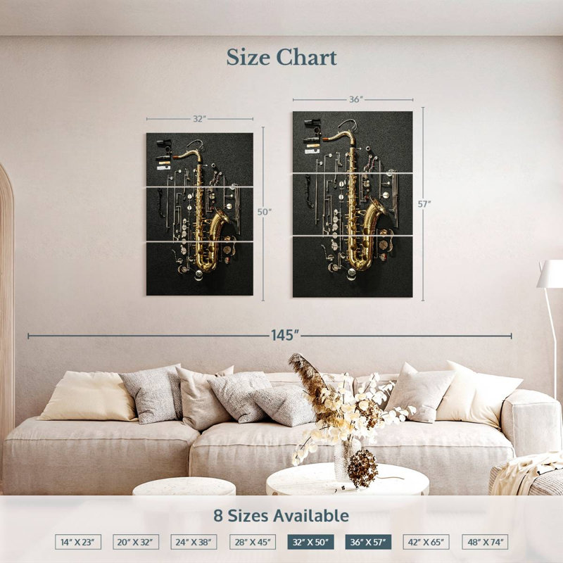 Abarca Play The Saxophone, 50'' H X 32'' W
