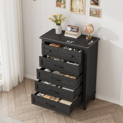 Commode à tiroir vertical de 41,3 po de hauteur avec grand rangement