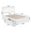 Lit plateforme en bois massif avec pieds de lit et tiroirs de rangement Mission-126306324-126306323