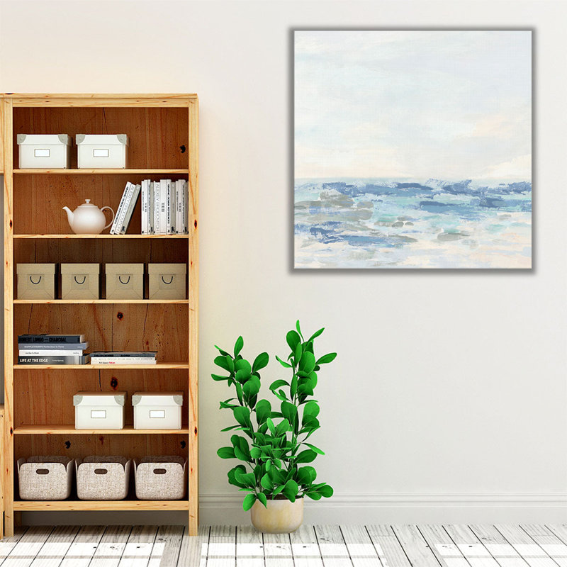«Cool Blue Coast I», reproduction d'art sur toile, H 40 po x l 40 po