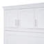 Lit escamotable double pleine grandeur avec armoires supérieures, blanc-58712851-58712844